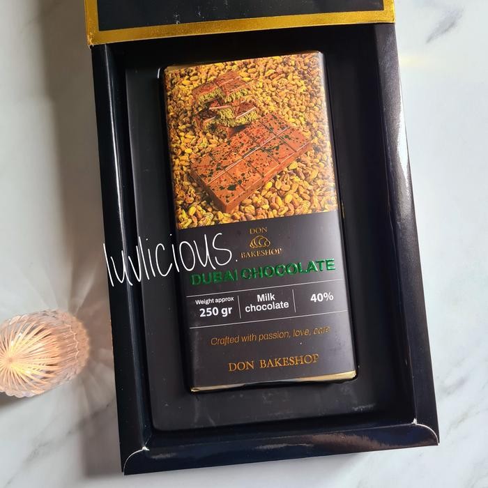 

Don Bakeshop Dubai Chocolate Pistachio Hazelnut Coklat Cokelat