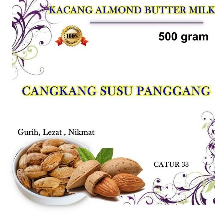

Kacang Almond Roasted ( Kulit Susu Panggang ) 500 Gram