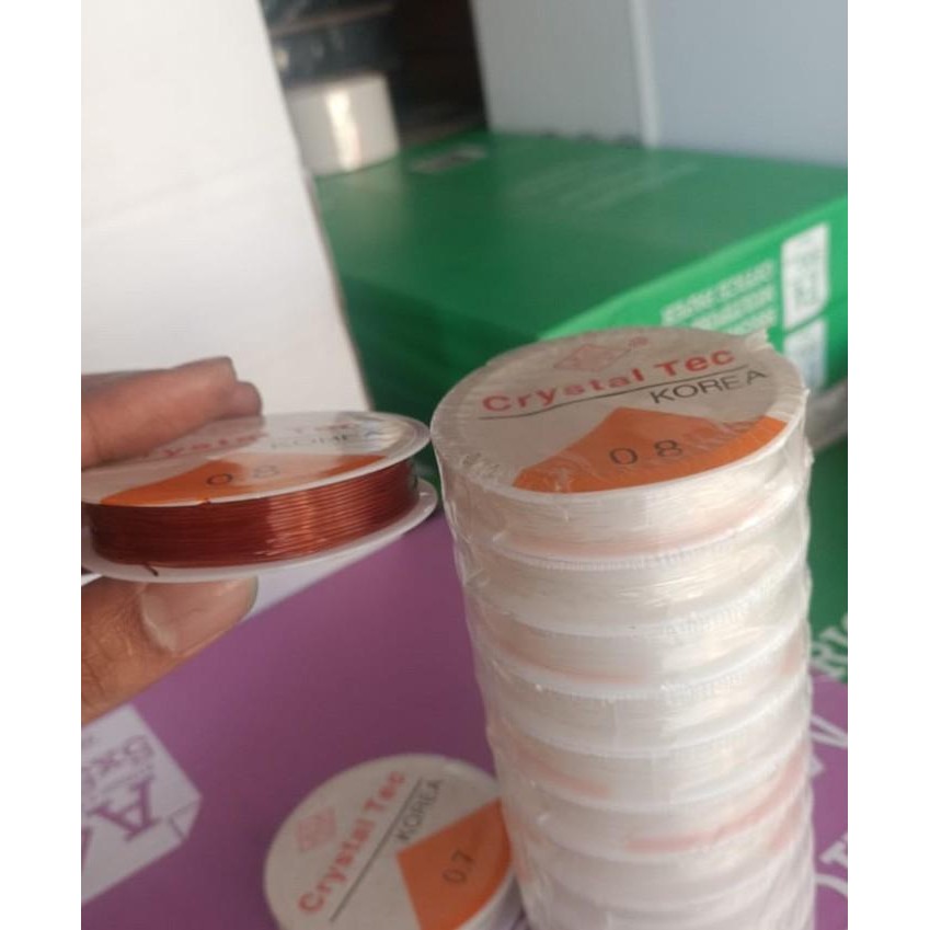 Tali kenur elastis 0.8 crystal Tec korea