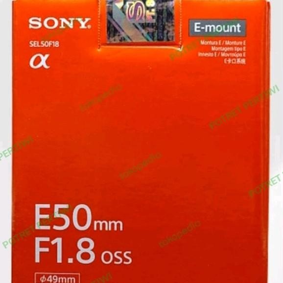 (Allthebest) SONY E 50MM F1.8 OSS LENS / LENSA SONY E 50MM F1.8 OSS / E MOUNT SONY.