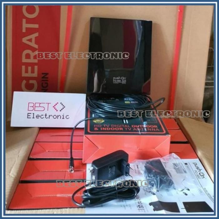 (Allthebest) ANTENA TV DIGITAL OUTDOOR / INDOOR PUSH ON PO 880 / PO-880 HD