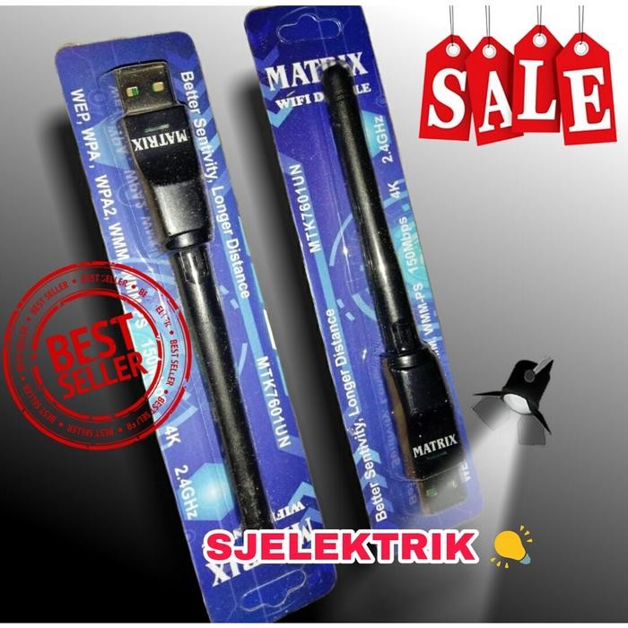 (Allthebest) DONGLE WIFI MATRIX ORIGINAL MT7601 COCOK BUAT MATRIX APPLE HD
