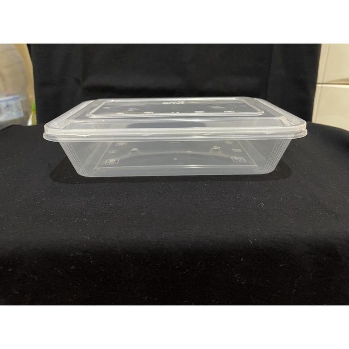 (Allthebest) Kotak Makan Plastik 500 ml Tempat Box Nasi Microwave Thinwall