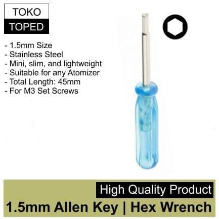 (Allthebest) 1.5mm Allen Key - Hex Wrench obeng kunci L alen keys rdaX