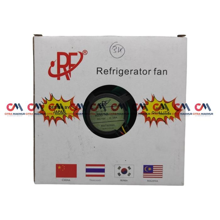 Axial Fan Kulkas Sharp Inverter 3 Kabel 15 Volt Kipas Kondensor Evaporator Chiller Freezer Tebal