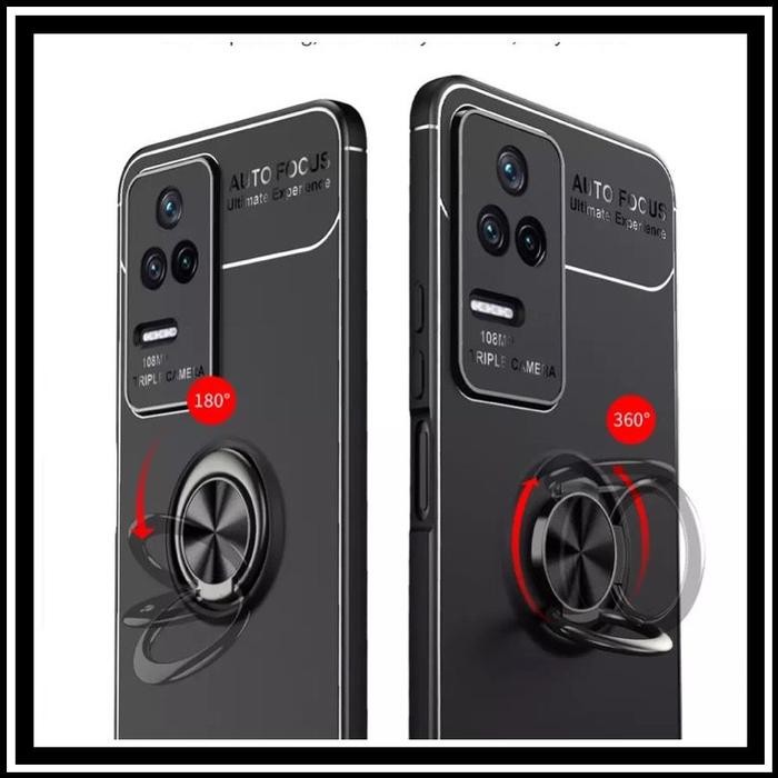 XIAOMI POCO F4 5G / REDMI K40S CASE ULTIMATE AUTO FOCUS RING SOFT TPU