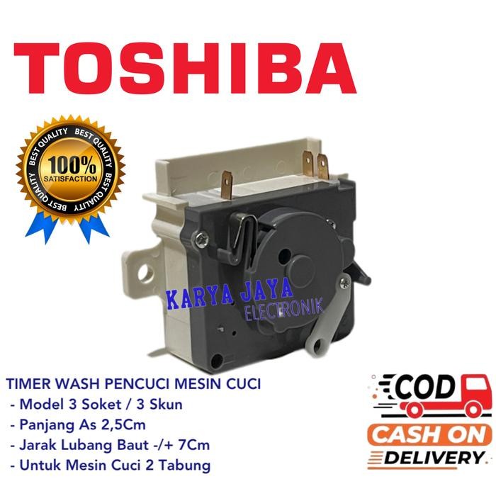 Timer Mesin Cuci TOSHIBA Timer Wash 3 Socket Mesin Cuci Toshiba 2 Tabung