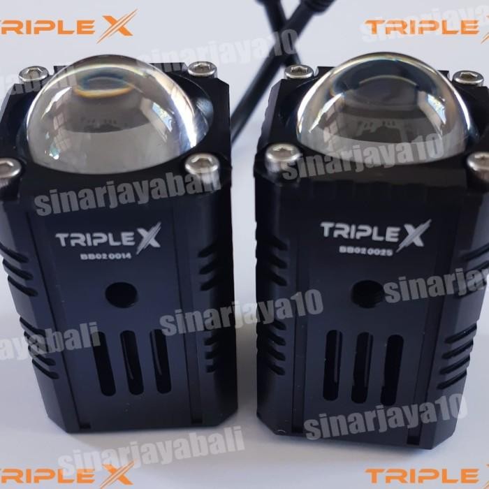 triple x x1 x3 lampu led tembak sorot tambahan motor mobil kecil mini