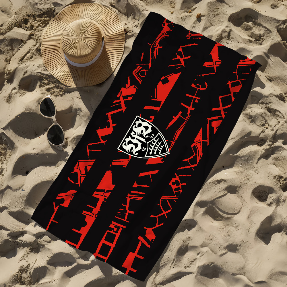 Towel COOL S-StuttgartS Sauna Gift PoolGym Beach Travel Shower Quick Dry Sports Towels Camping V-VfB