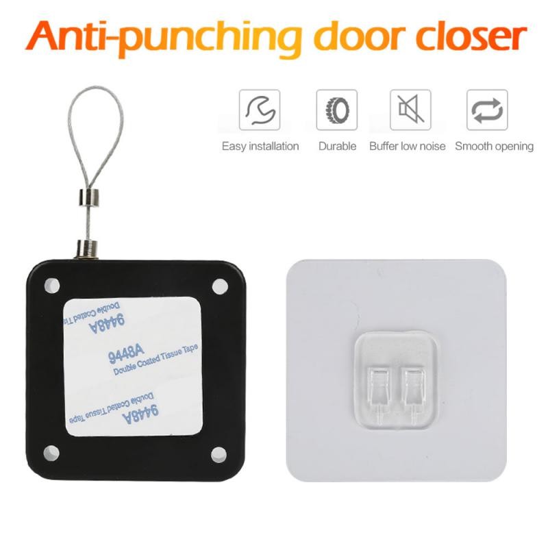 Door Closer Automatic Sliding Mesh Closing Sliding Punch-free Automatic Lock Sensor Door Closer