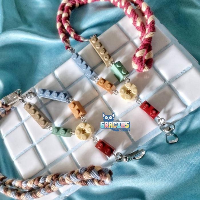 

LANYARD LEGO BRICKS - NAMETAG ID CARD - LANYARD MULTIFUNGSI