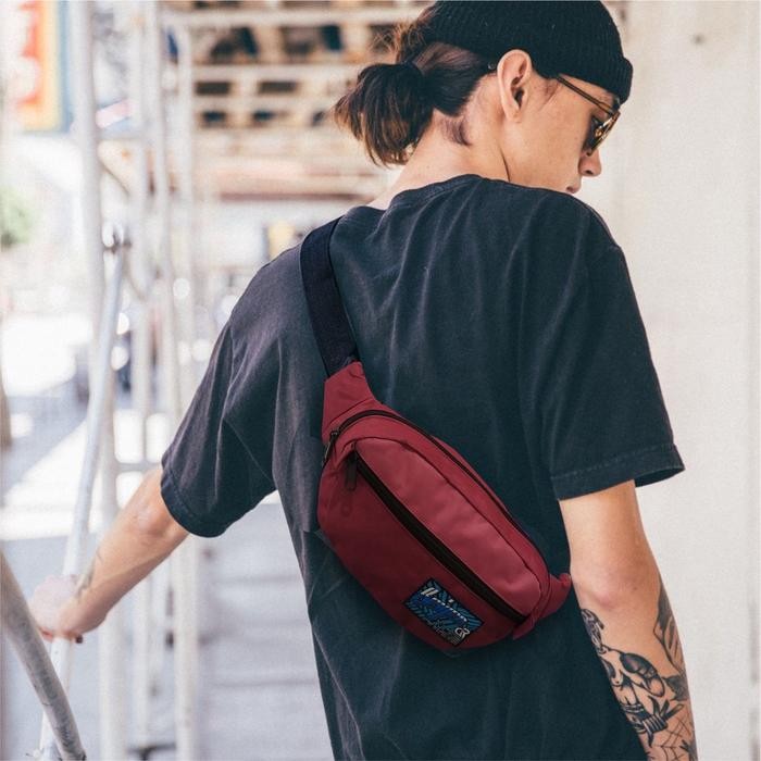 (Expert) FAVORITE Pege 8851 - Tas Selempang Pinggang Waistbag Pria Model Oval