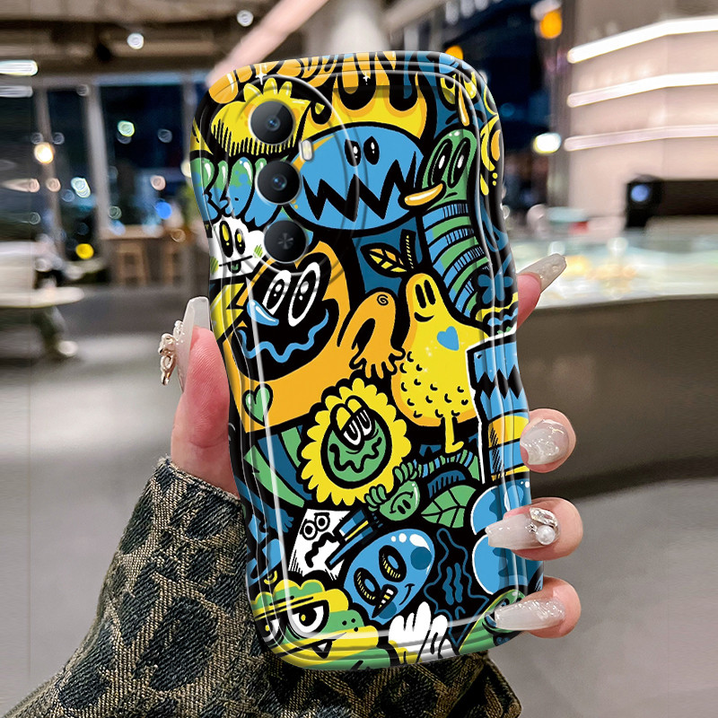 Casing Hp Untuk Realme C65 4G Case Casing pola Monster kacau Kesing HP Kasing Silikon Softcase gelom