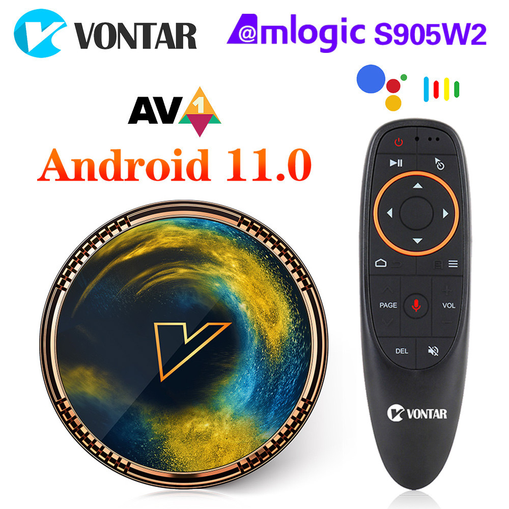 2022 VONTAR X2 Amlogic S905W2 Smart TV Box Android 11 4G 64GB Support