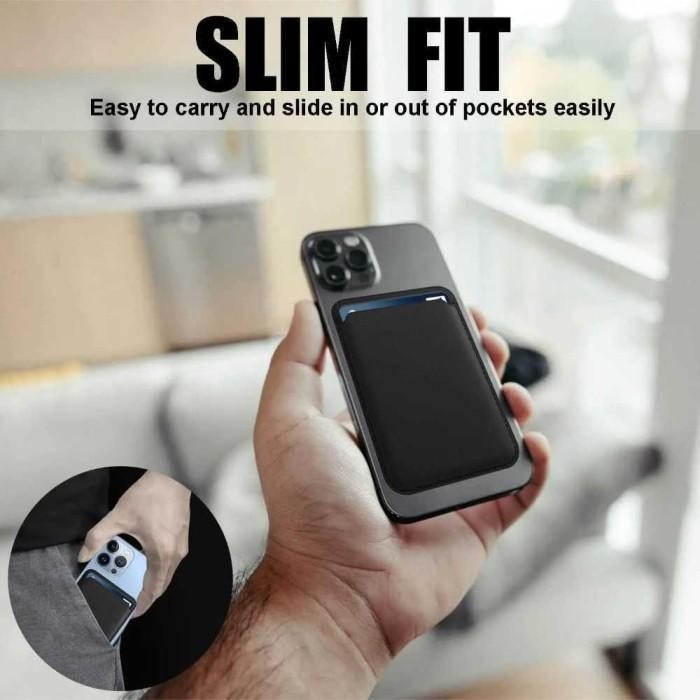 

Dompet Kartu Magnetic Card Holder MagSafe PU Leather for iPhone