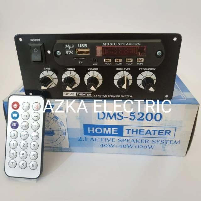 (Expert) Kit Power Amplifier Speaker Aktif 2.1 Channel MP3 Bluetooth