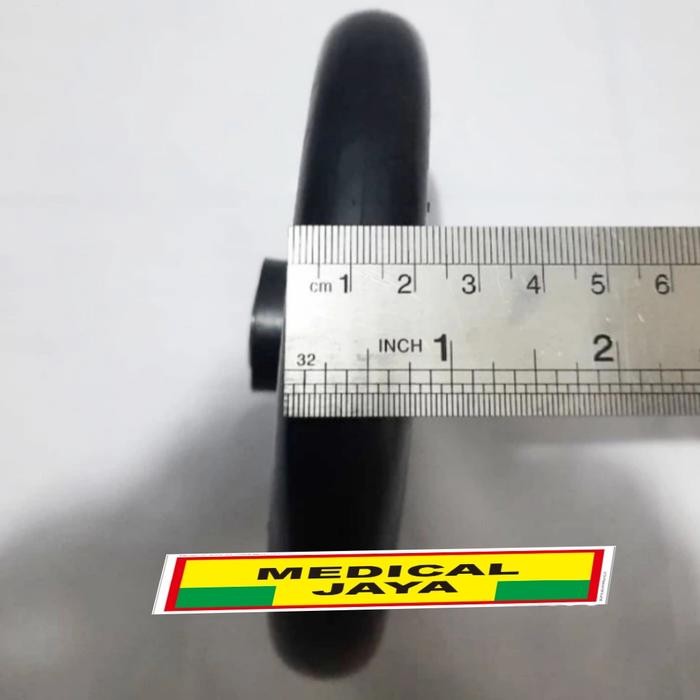 RODA DEPAN KURSI RODA UK 6 INCH VELG BERIKUT BAN MATI + BEARING