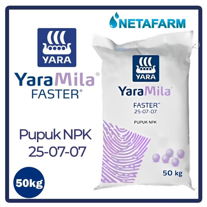 Pupuk NPK 25-07-07 YARAMILA FASTER Zak 50kg