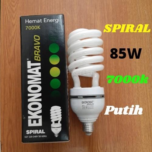 [Expert] LAMPU SPIRAL EKONOMAT BRAVO 85W PUTIH E27/LAMPU SPIRAL 85WATT PUTIH