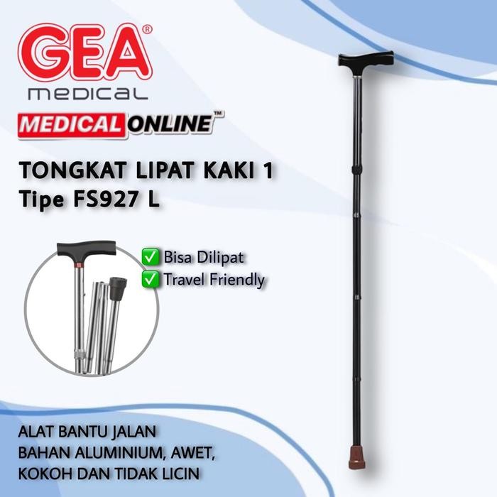 TONGKAT KAKI 1 ALAT BANTU JALAN TONGKAT LIPAT GEA MEDICAL ONLINE