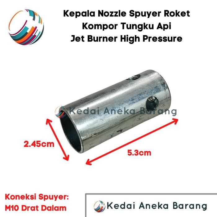 Kepala Roket Spuyer Kompor Burner Tungku Api High Pressure Gas Lpg