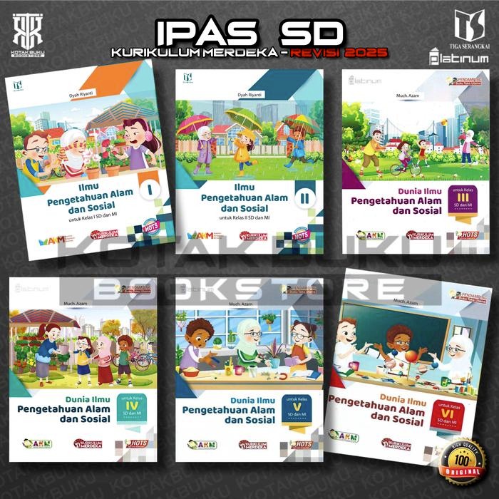

Ready- Buku Ipas Kelas 1 2 3 4 5 6 Sd Kurikulum Merdeka / Buku Ipas Sd / Platinum / Tiga Serangkai /