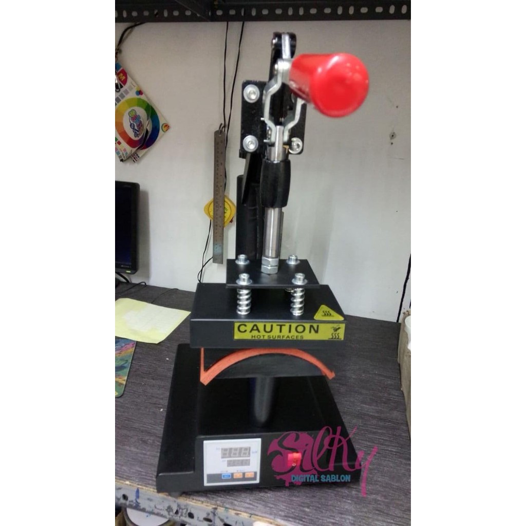 ALAT HOT PRES TOPI SILTECH - MESIN SABLON TOPI POLYFLEX MURAH