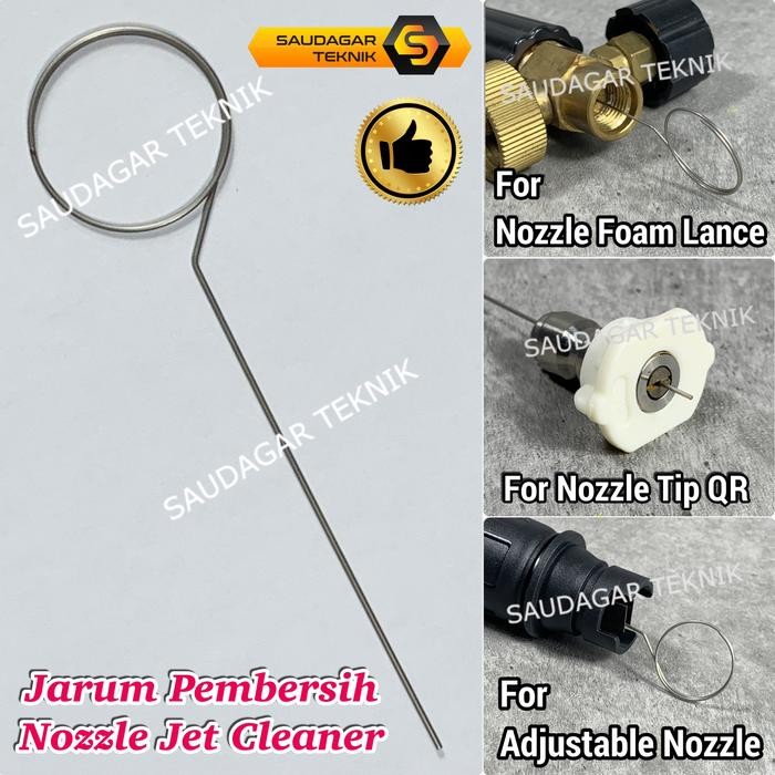 Jarum Alat Pembersih Nozzle Jet Cleaner Nozzle Tip Foam Lance Nozzle Spray Quick Release