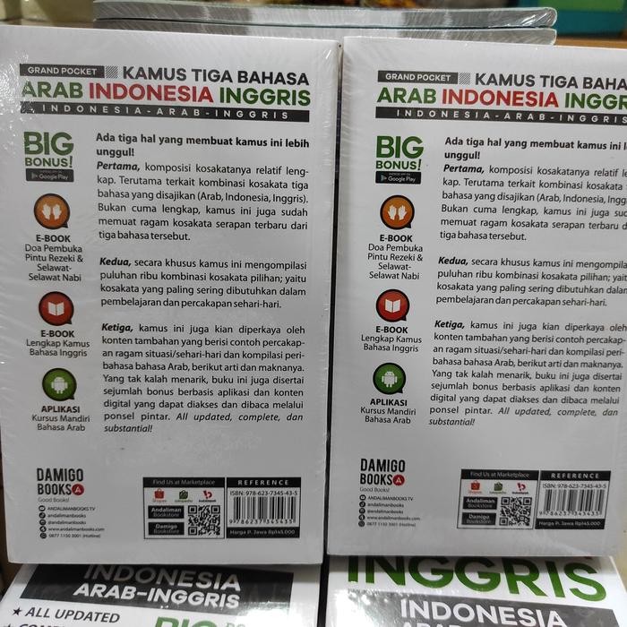 

Terlaris- Kamus 3 Bahasa Indonesia Arab Inggris Grand Pocket
