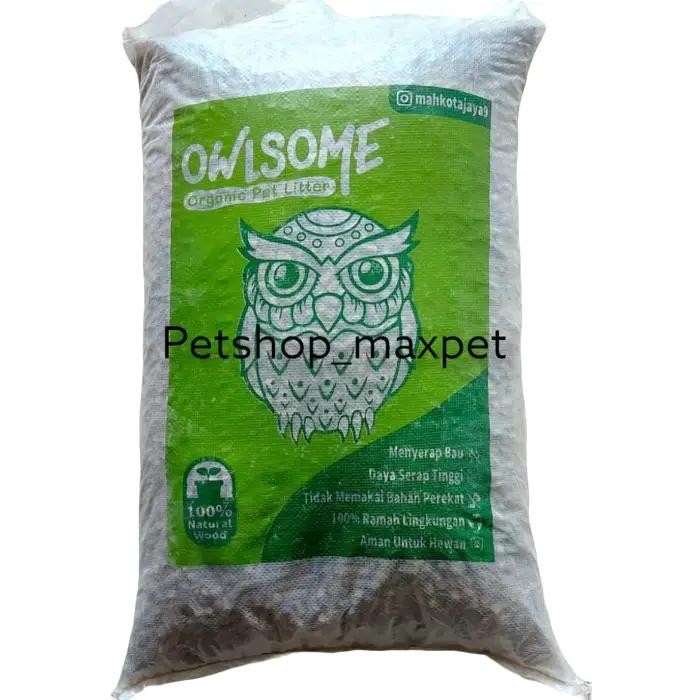 Owlsome Wood Pellet Pelet Pallet Palet Alas Kandang Kayu Kucing Hamster 20 kg Ramah Lingkungan 100%