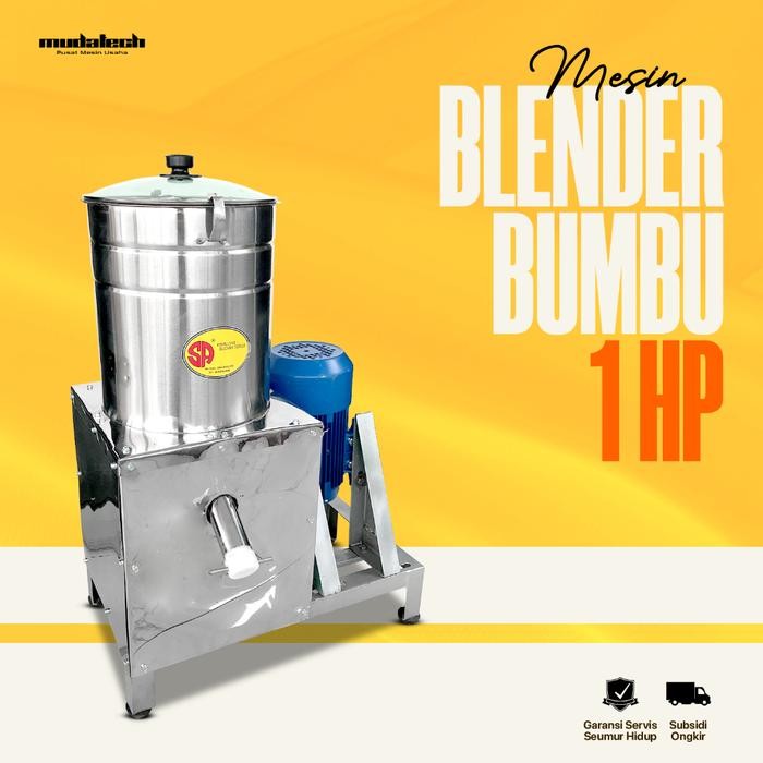 Mesin Blender Bumbu Kapasitas 5Kg Mesin Selip Bumbu Giling Bumbu Halus