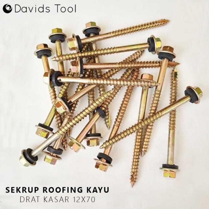 [Expert] BAUT SEKRUP BAJA RINGAN ROOFING KAYU 12X70 7CM