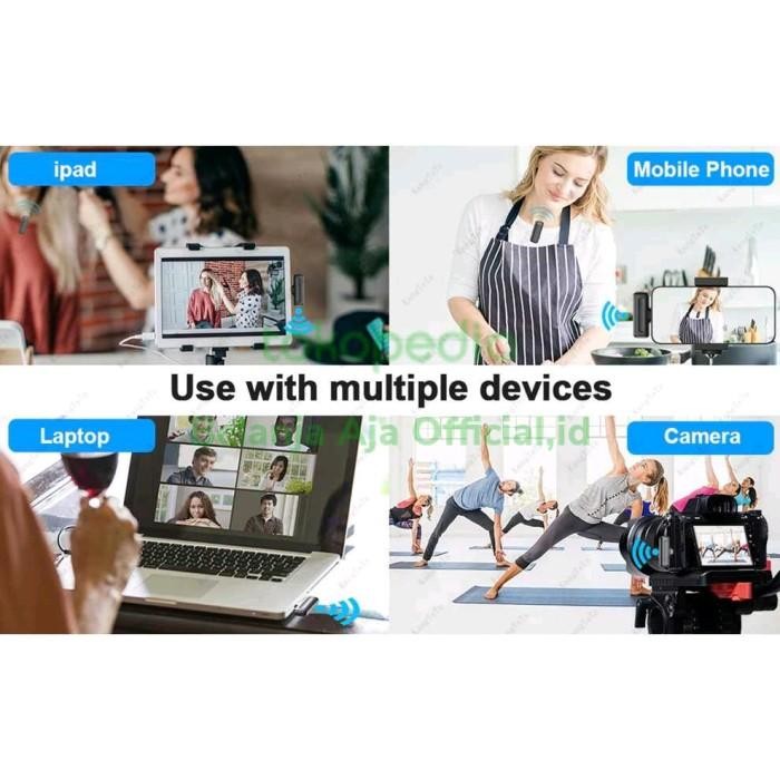 [Expert] clip on lavalier microphone wireless mic vlog youtuber untuk podcast