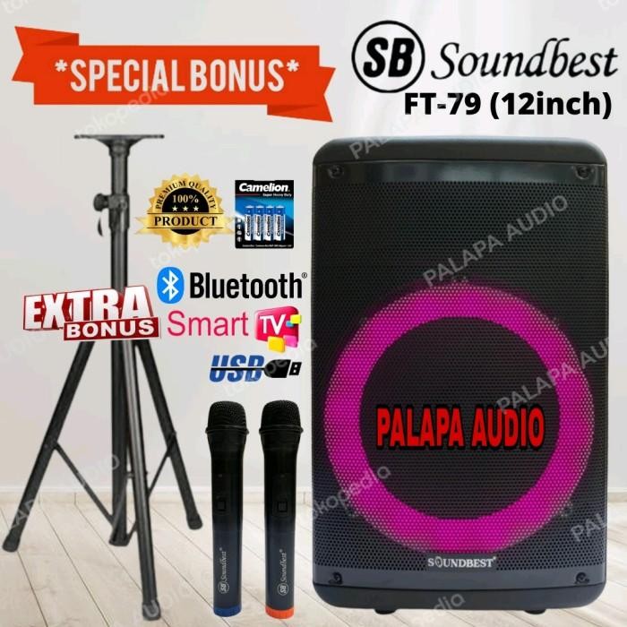 [Expert] SPEAKER PORTABLE WIRELESS SOUNDBEST FT-79 / FT 79 / FT79