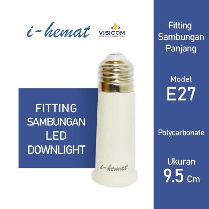 [Expert] Fitting Sambung lampu LED Downlight Sambungan Fiting extender 95mm Pjg