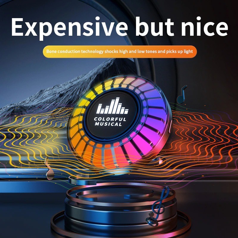 Bone Conduction Bluetooth Stereo Speaker APP Control Polar Atmosphere