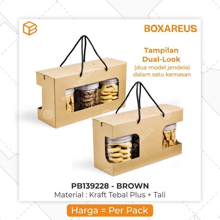 Box Toples Tabung Packaging Hampers Kemasan 3 Jar Silinder PB139228
