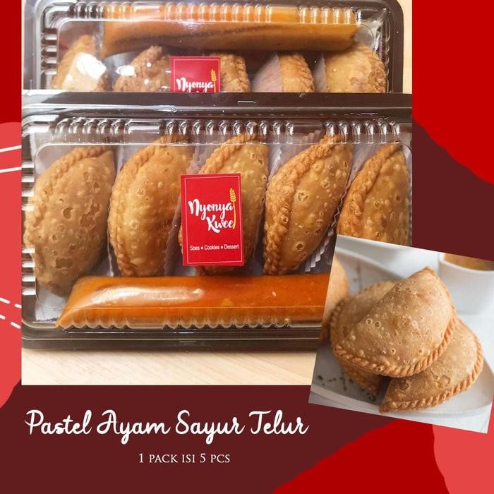

PASTEL ISI AYAM TELUR SAYUR FULL + BUMBU SAUS KACANG NO MSG