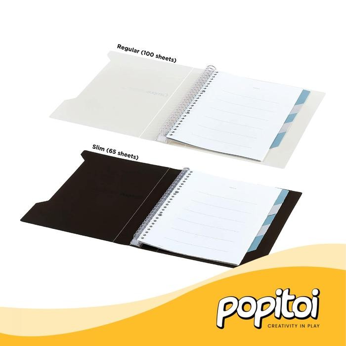 

Kokuyo Easy To Open Binder With Index Tabs Aesthetic Loose Leaf Kode 158