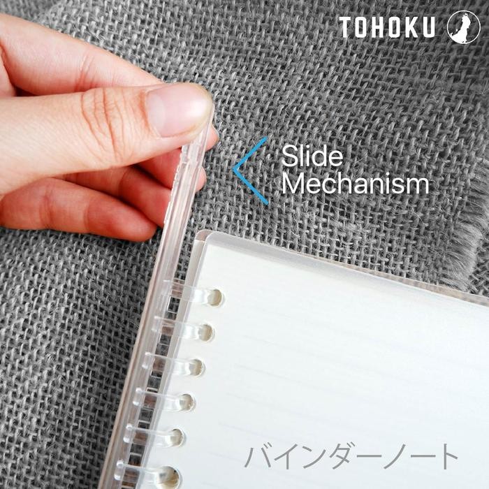 

Slim Binder Transparan Notebook A5 Loose Leaf (Muji Style) Kode 1477