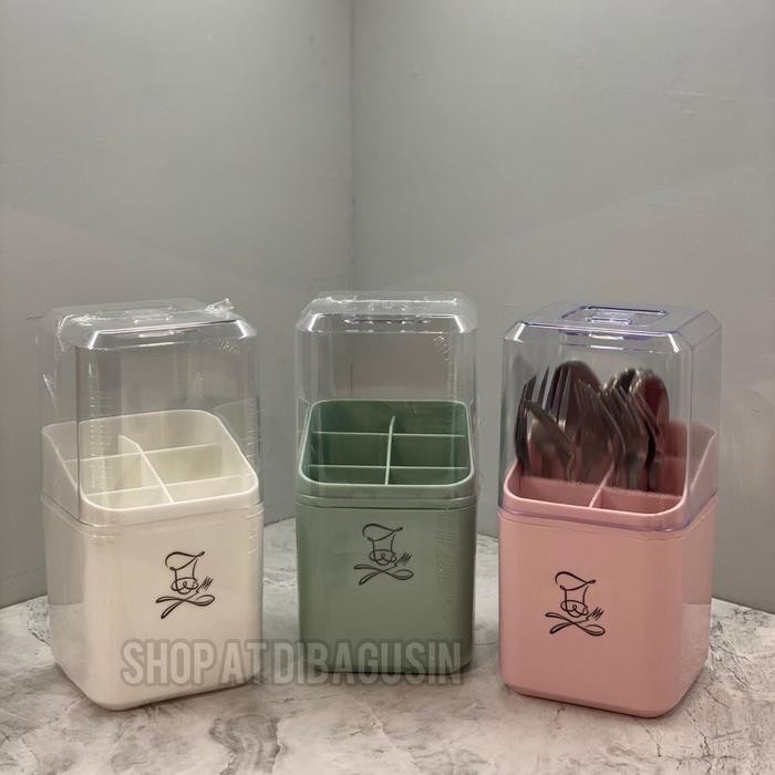 tempat sendok garpu tertutup informa