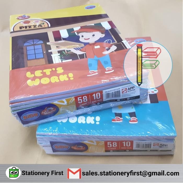 

Plain Buku Tulis Sinar Dunia Sidu 58 Lembar 10 Buku