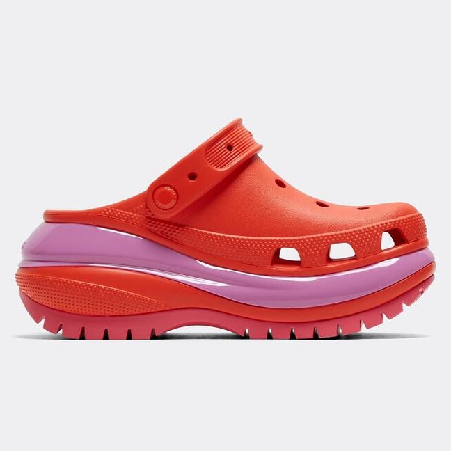 SANDAL WANITA CROCS MEGA CRUSH CLOG Lava ORIGINAL 100%