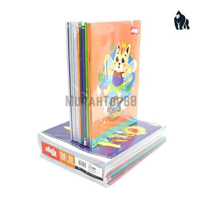 

Buku Tulis Skola 58 Lembar Murah / Buku Sekolah Anak Bergaris Karakter Sidu Sinar Dunia [Per Pack