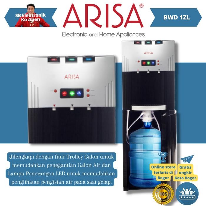 Dispenser Galon Bawah Arisa Bwd1Zl Low Watt Bwd-1Zl