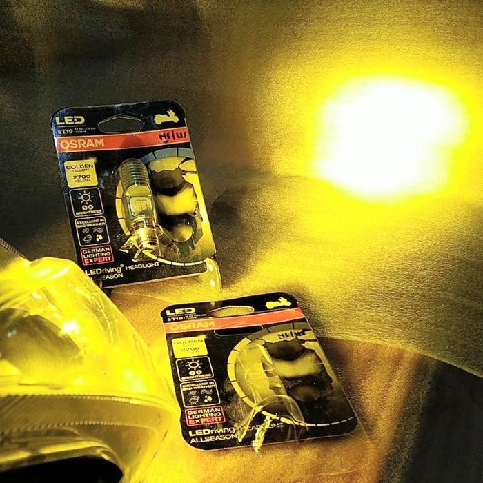 BOLHAM Halogen OSRAM LED T19 AllSeason. Golden Yellow (Sinar Kuning).