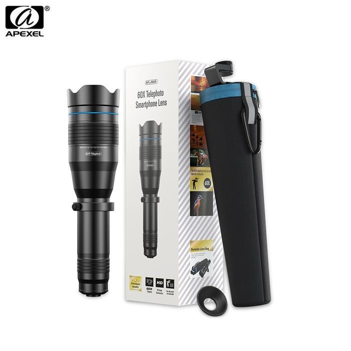 Apexel Apl-Js60X - 60X Telephoto Smartphone Lens - Lensa Tele 60X Zoom