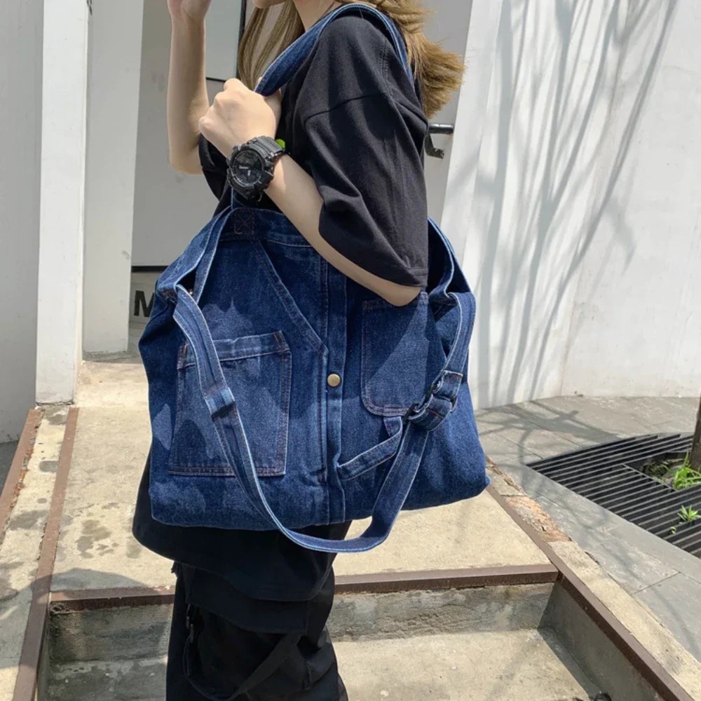 Baru Denim Shoulder Bags for Women Casual Jeans Bags Designer Tote Crosbody Luxury Handbags Denim