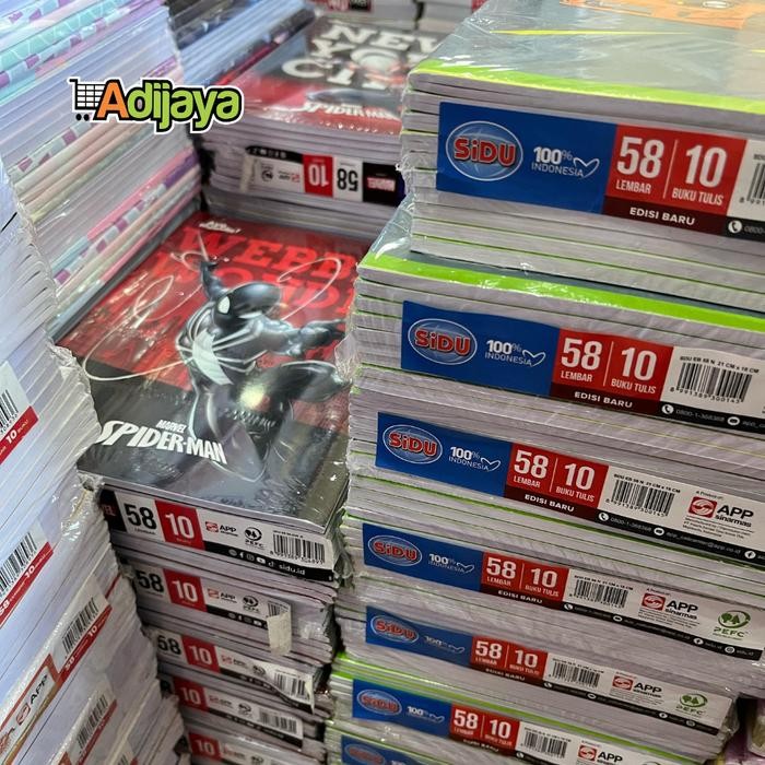 

Termurah Buku Tulis Sidu - Sinar Dunia 58 Lembar - 1 Pack / 10 Buku Tulis Sekolah Paper Stationary