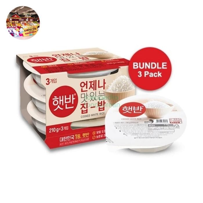 

CJ Hetbahn Cooked White Rice - Nasi Putih Instan Korea 210gr (3pcs)